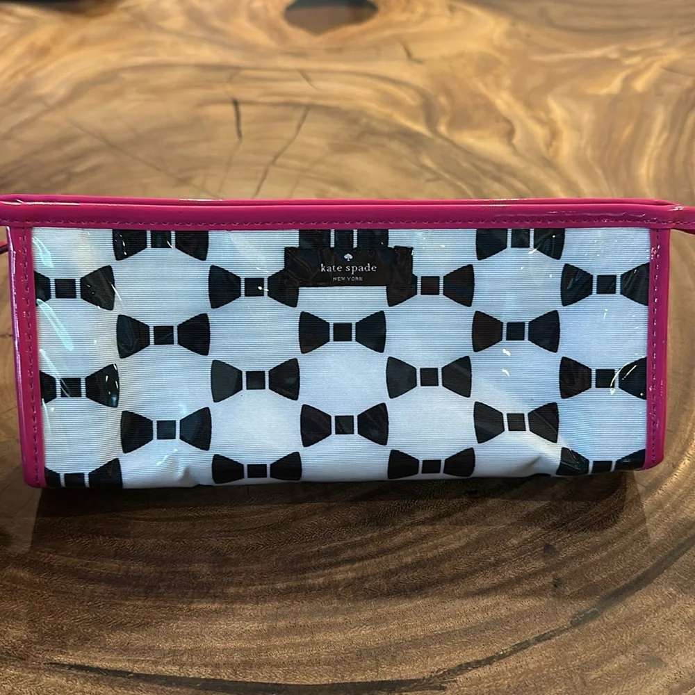 Kate Spade Bow Tie Cosmetic Makeup Bag
